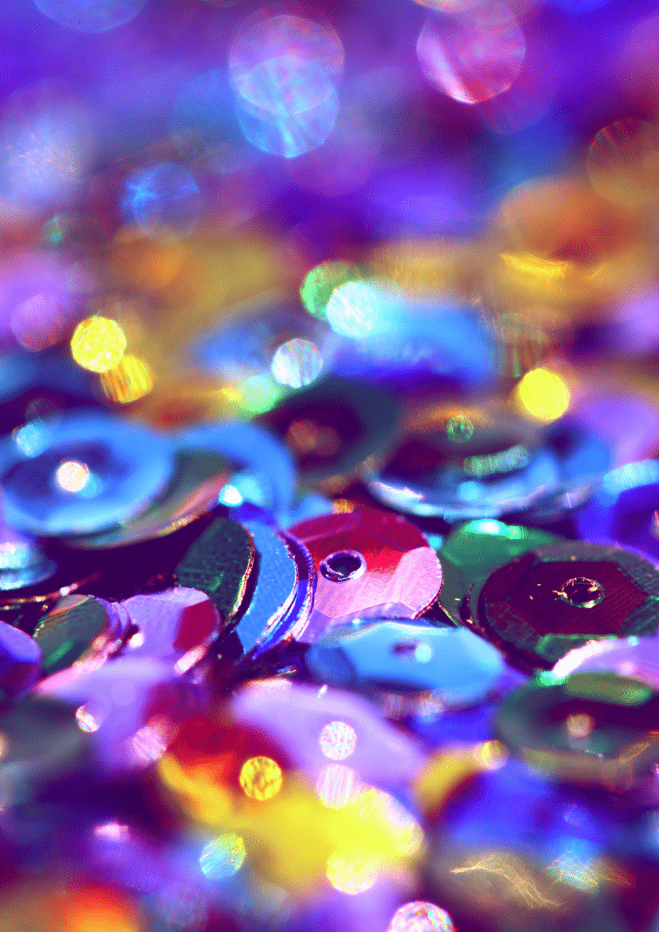 abstract sequins in royal colors