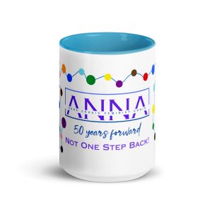 50 Dots Anniversary Mug with Color Inside