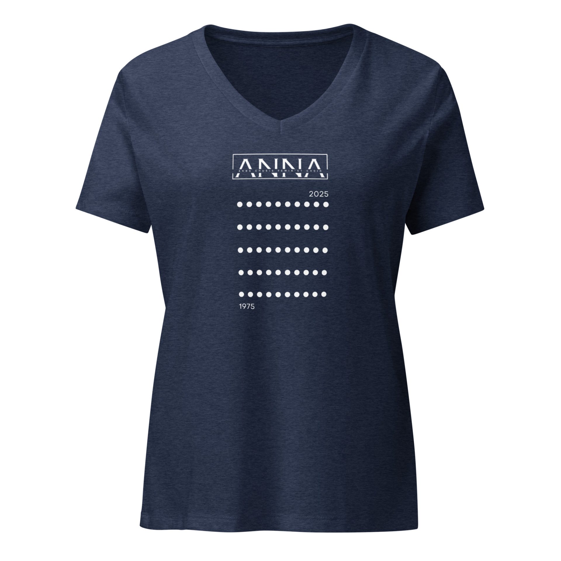 50 years - Not Going Back! women’s relaxed V-neck t-shirt