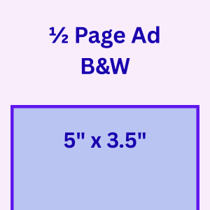 Half Page Ad 5" x 3.5"