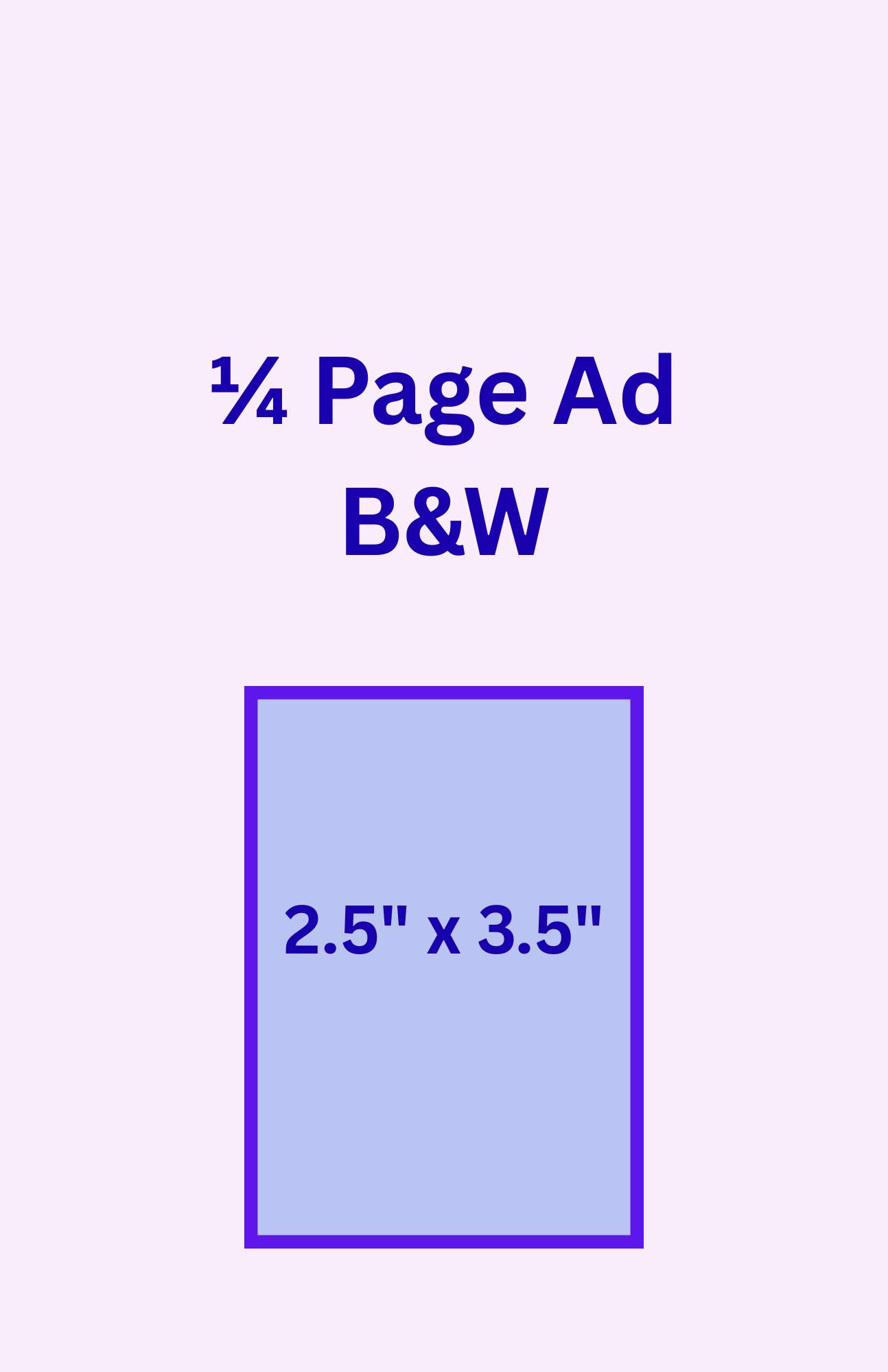 1/4-page ad 2.25" x 3.5"
